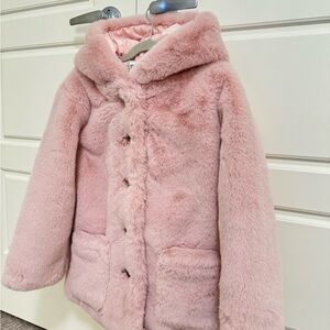 NEW💕 Cozy Pink Faux Fur Kids Jacket